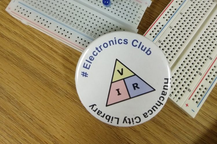 Electronics Club buttons